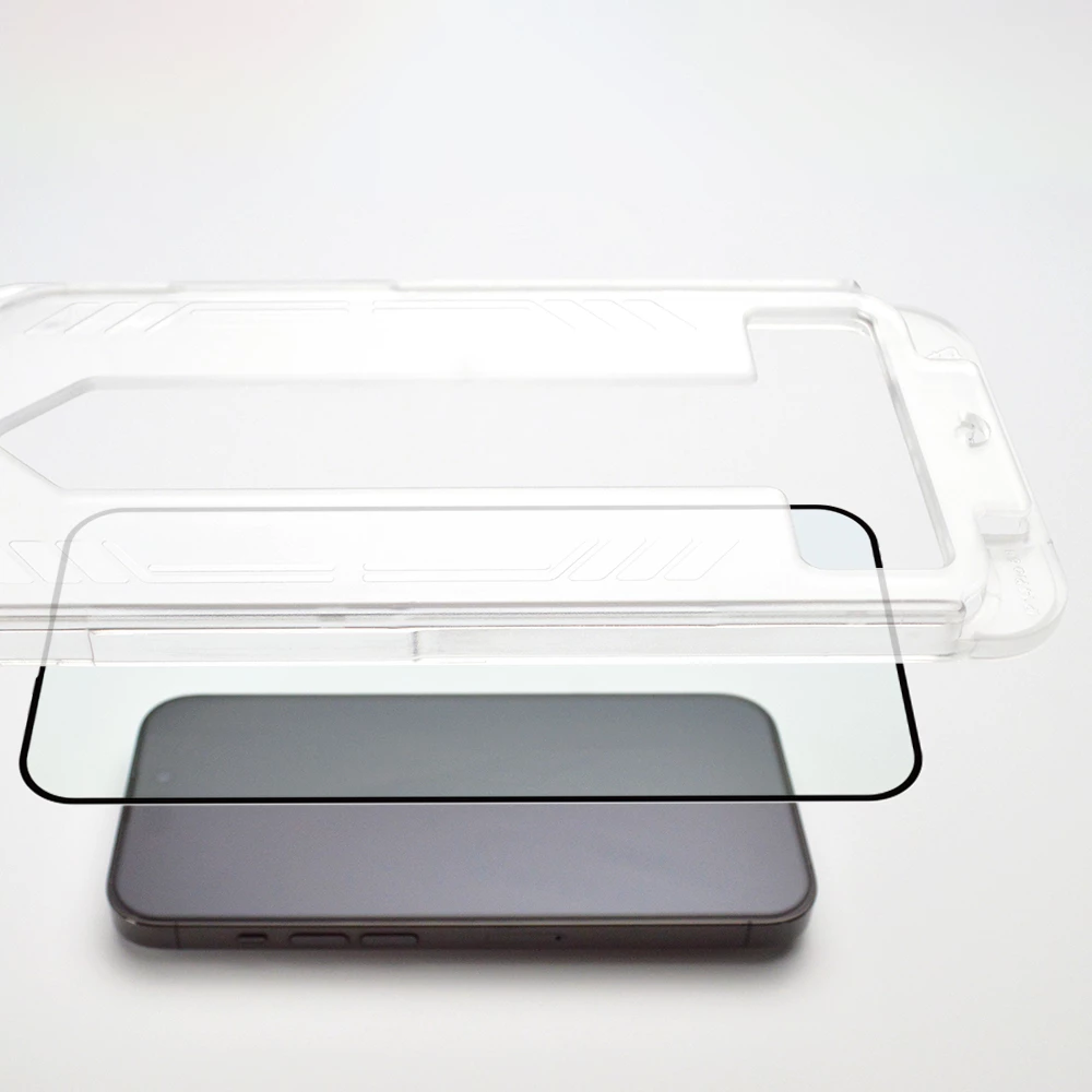 Xham i temperuar Wozinsky Premium Glass me kornizë montimi për iPhone 13 Pro Max, i zi