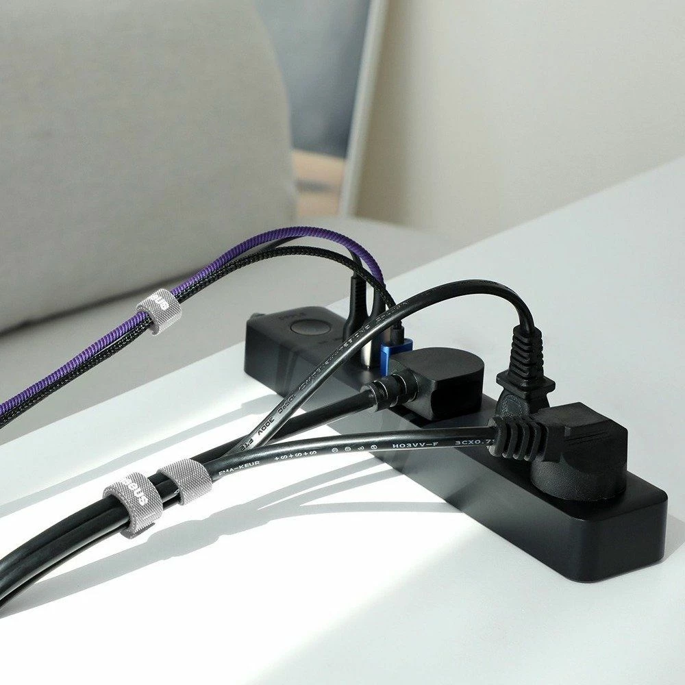 Rrip Velcro për kabllo Baseus ACMGT-F0G 3 m, gri, 1 copë