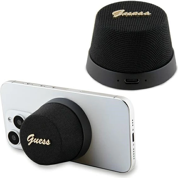 Altoparlant Bluetooth Guess Magnetic Script Metal, MagSafe, 1200mAh, i zi