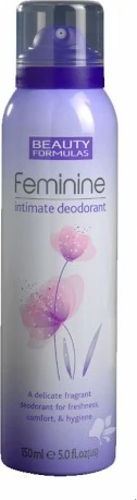 Deodorant intim për femra Beauty Formulas, 150ml