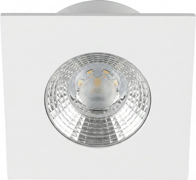 Spot LED për tavan Synergy21 Helios, i integrum, katror, dritë neutrale, i bardhë