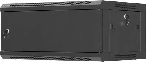Kabinet rack për mur 19\" Lanberg WF01-6404-00B 4U 600x450, i zi, flat pack