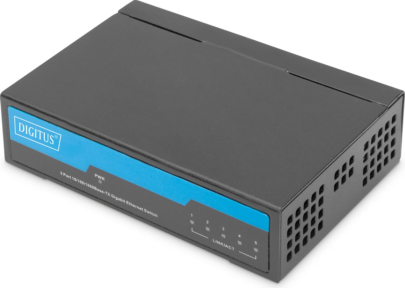 Switch Digitus 5-Port Gigabit, Unmanaged, metal, fanless, i zi