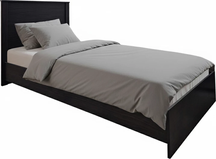 Krevat Athos, ngjyrë wenge, 90x190cm