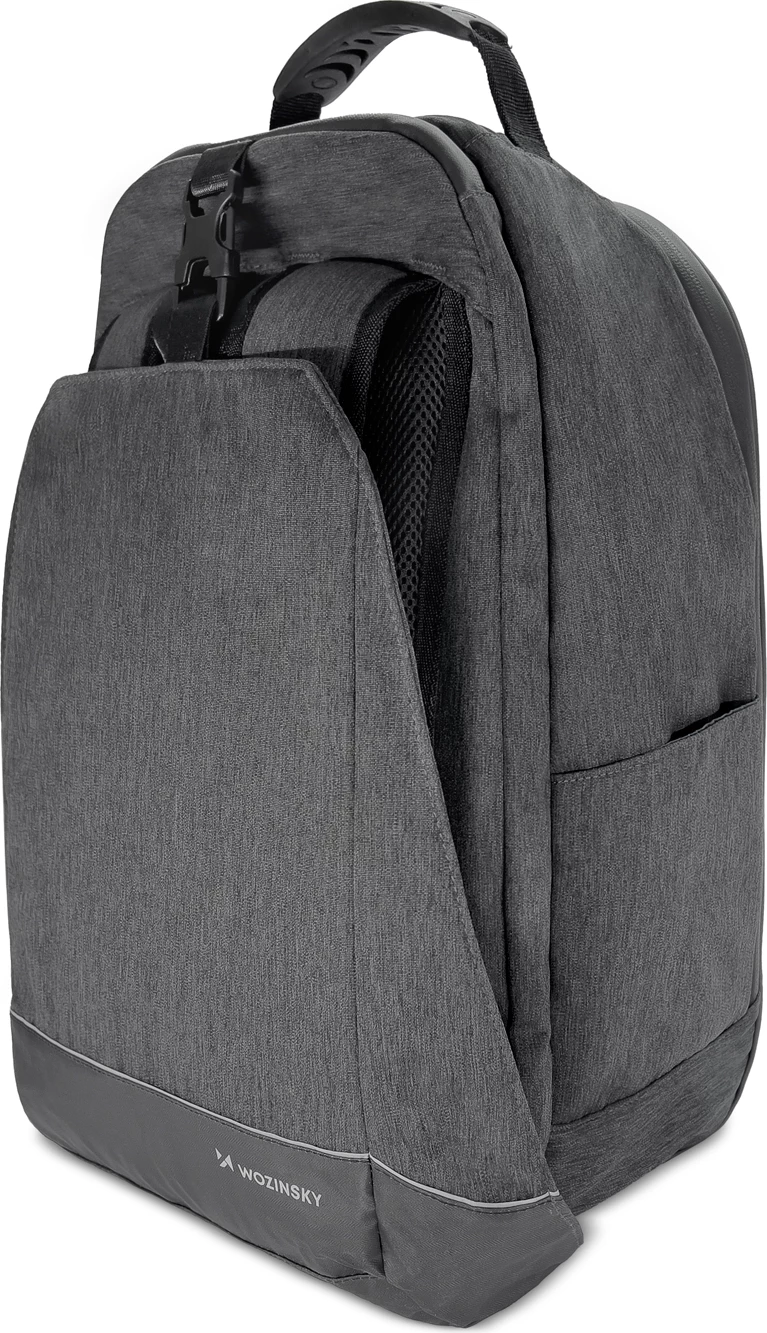 Çantë biçiklete Wozinsky WBB33BK, 30L, shpinore 2-në-1, e zezë