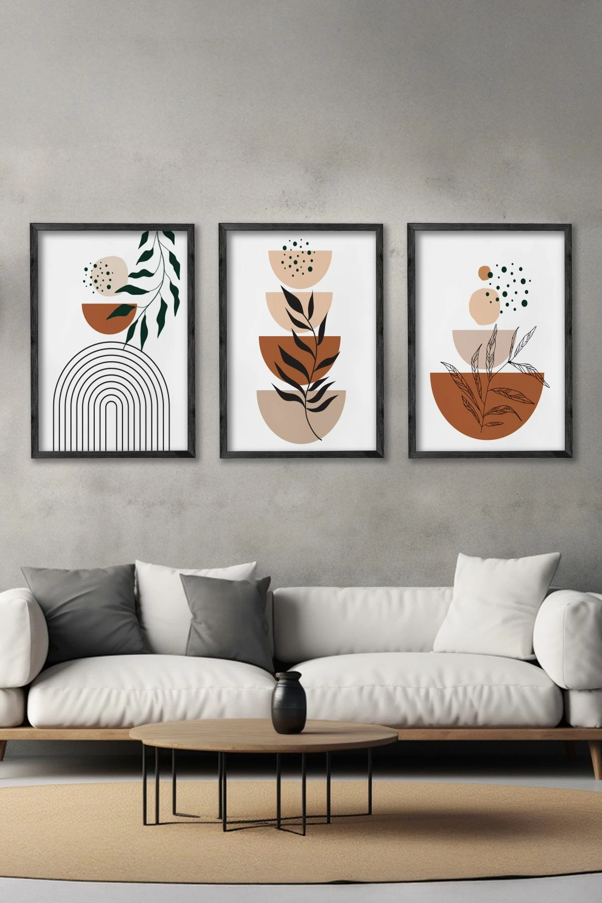 Set pikturash dekorative me kornizë, 3 copë, Wallity, Ersy3Syhcrv32