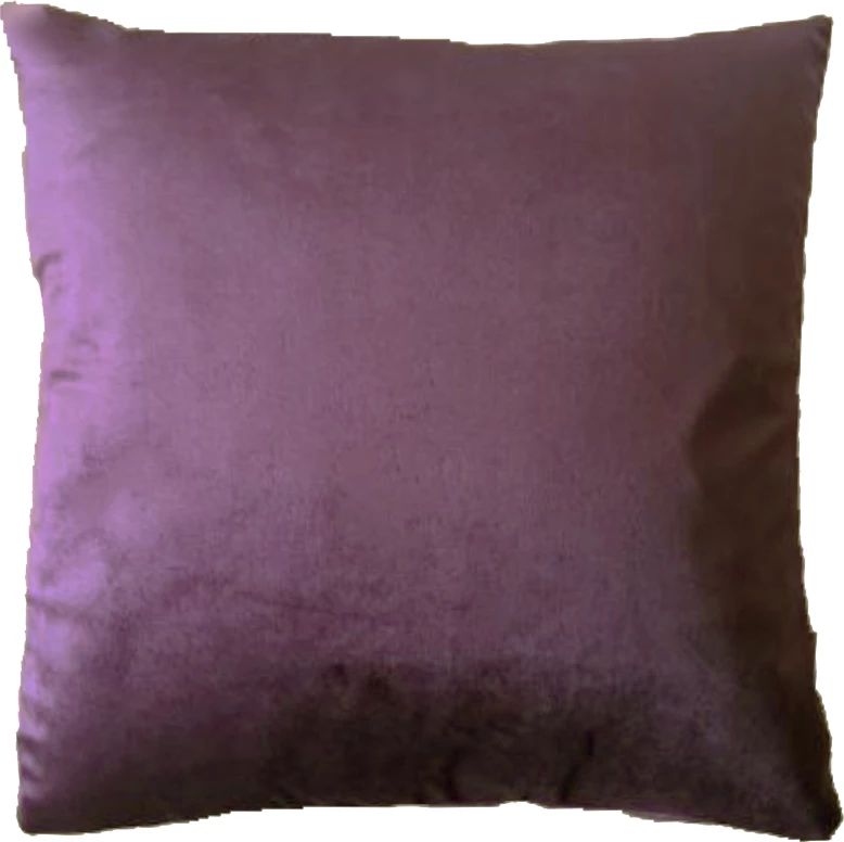 Jastëk dekorativ plisse, kadife, ngjyrë vjollcë, 45x45cm