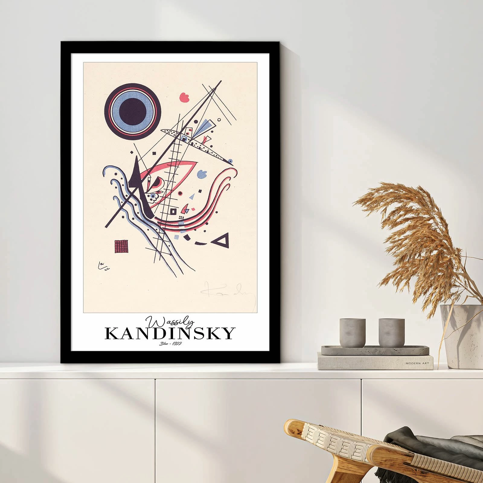 Pikturë dekorative me kornizë Wallity, 4262SYHKANDINSKY-009, shumëngjyrëshe, 42x62cm