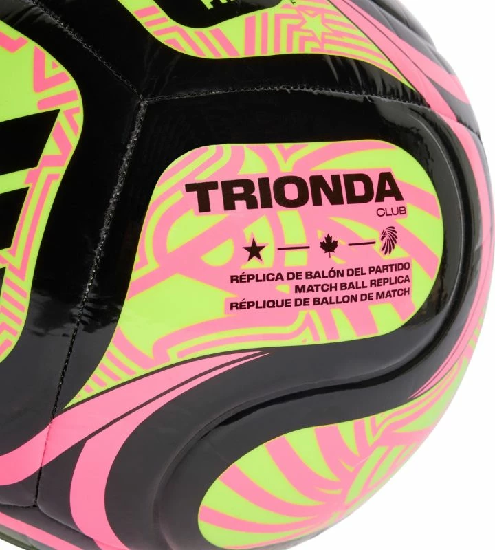 Top futbolli adidas, e zezë, rozë dhe e gjelbër