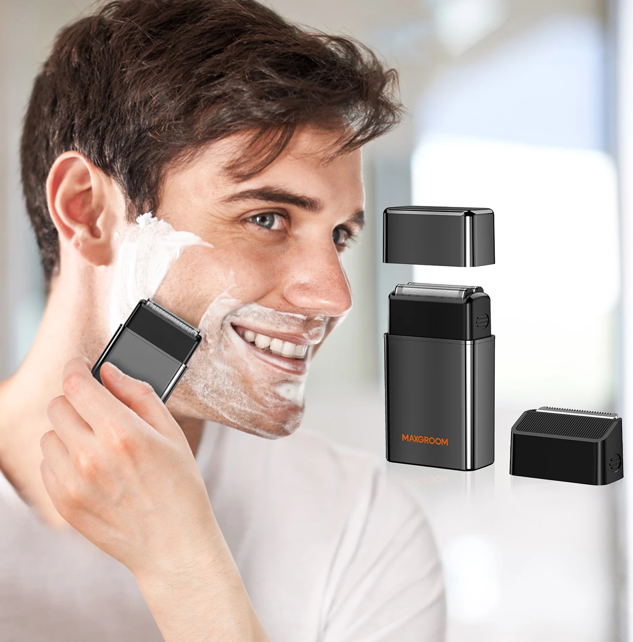 Makinë rroje elektrike 2-n-1 MAXGROOM M-5580, 7000RPM, USB-C, IPX6, 300mAh, e zezë