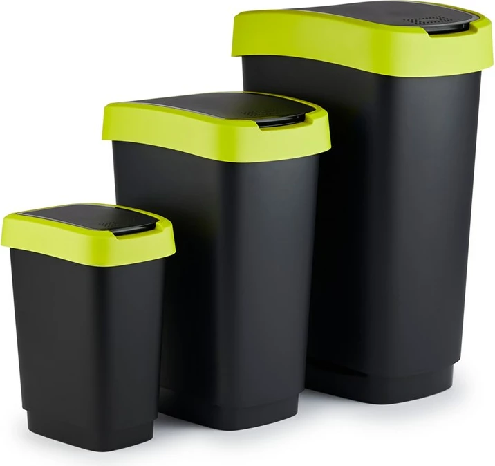 Kosh mbeturinash Rotho Twist 10L, Plastikë, Lime