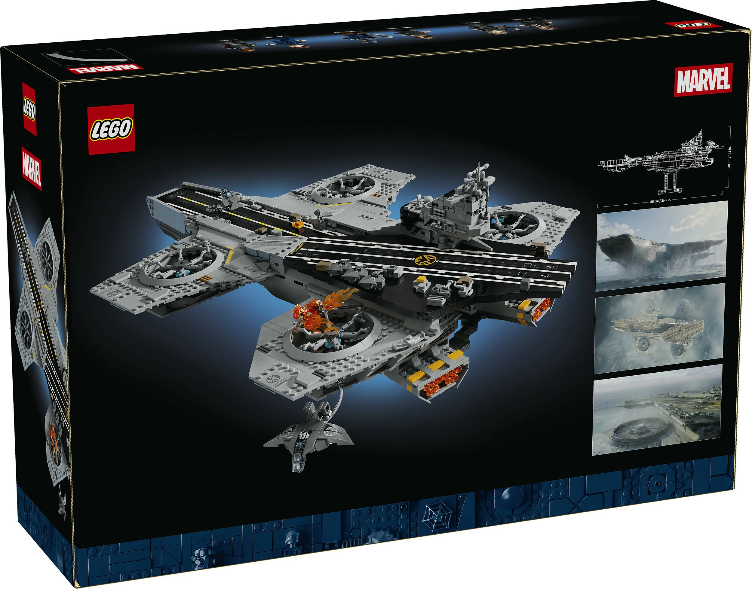 Set ndërtimi LEGO Marvel 76354 S.H.I.E.L.D. Helicarrier, 3057 copa, Multicolor