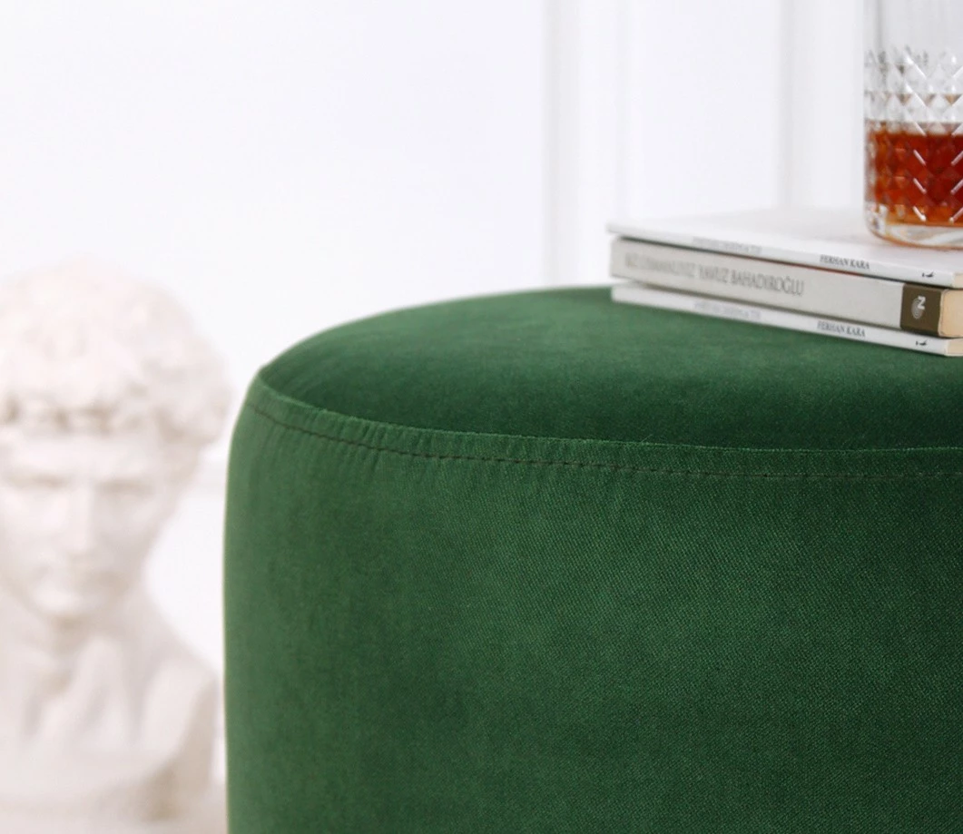 Puf kadife, ngjyrë e gjelbër e errët, Atelier del Sofa, Memfis