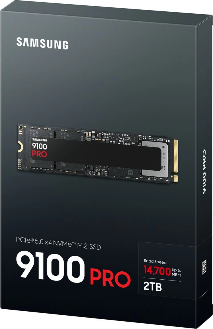SSD Samsung 9100 PRO, 2 TB, PCIe 5.0, M.2, 14700 MB/s