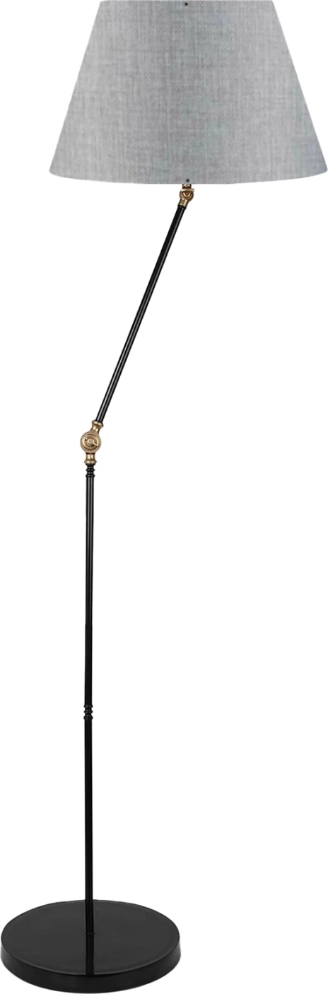 Llambë dyshemeje metalike, ngjyrë e zezë dhe gri, FH7611.02, Φ38x150 cm