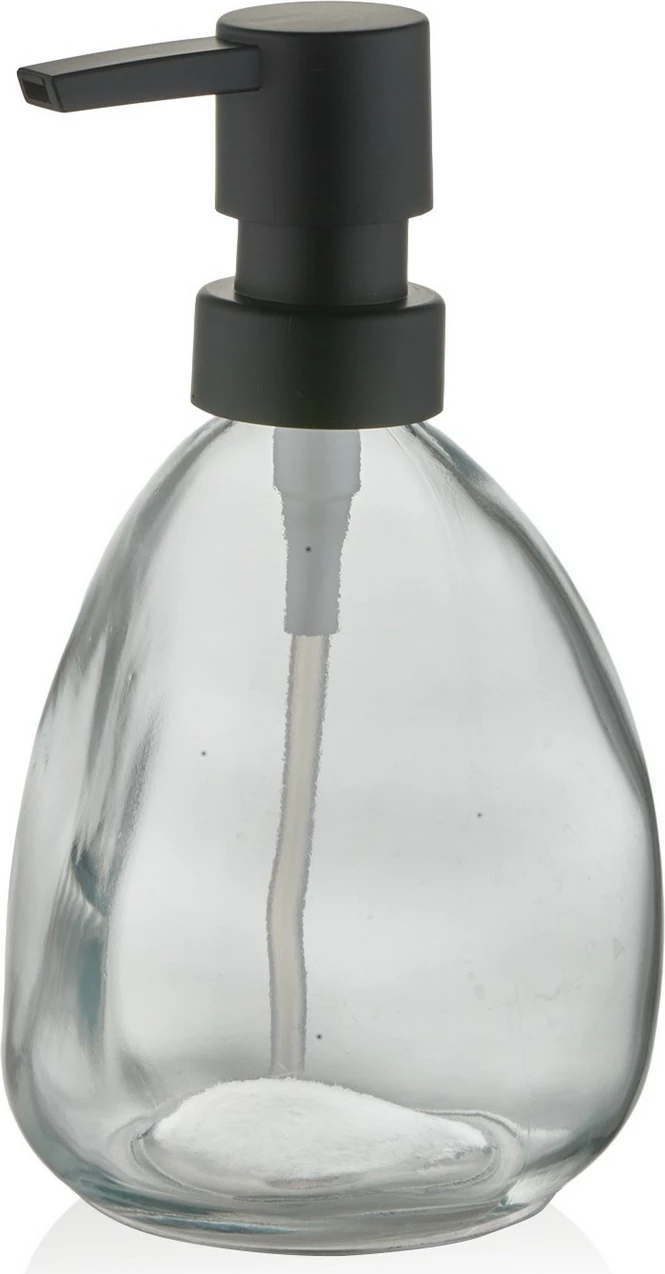 Dozator sapuni Mijölnir, qelq transparent, SBN0056, 10x10x16cm