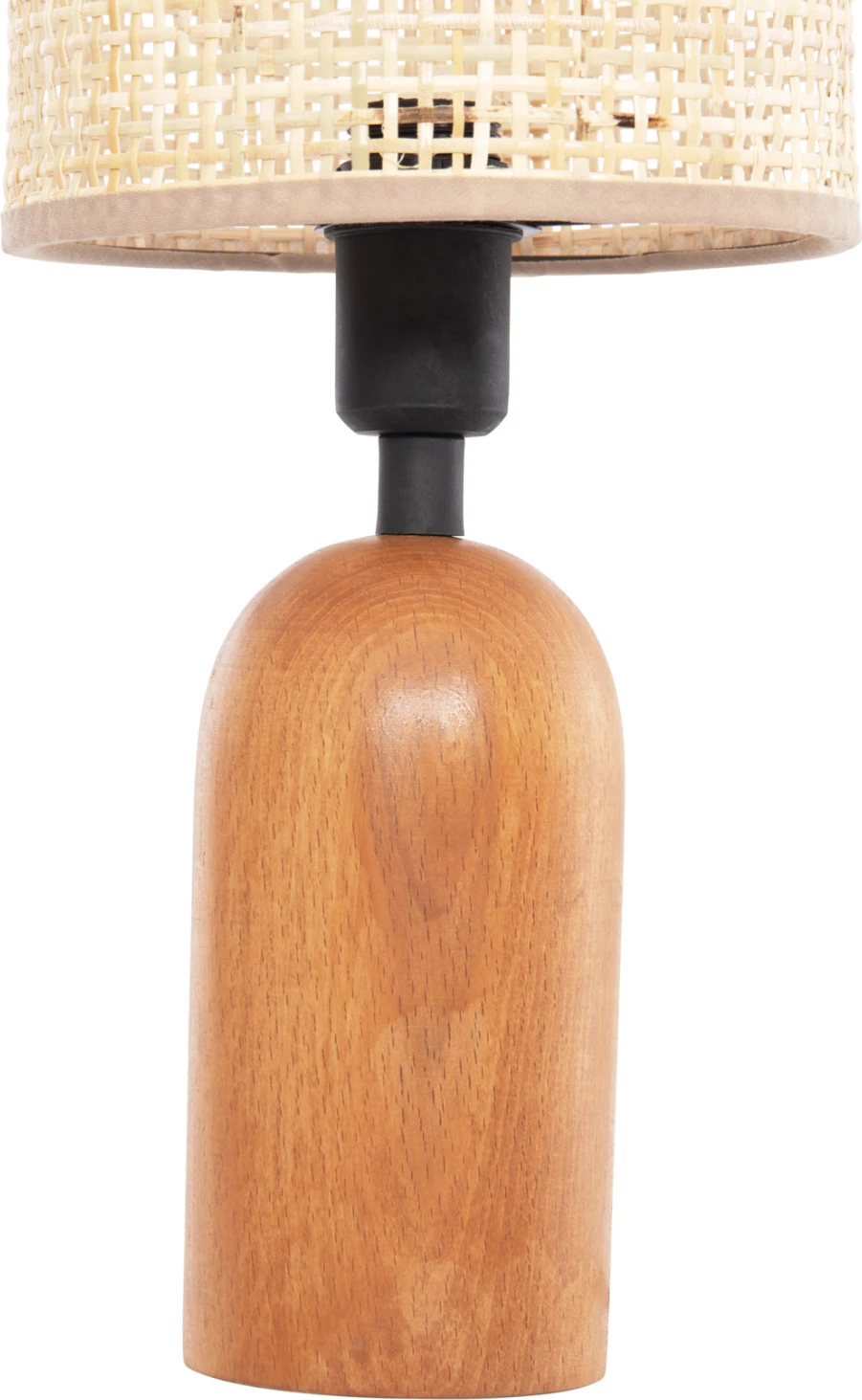 Llambë tavoline LYKTUR FH4709, kapak shportë, bazë druri, Φ15,5x35,5H cm