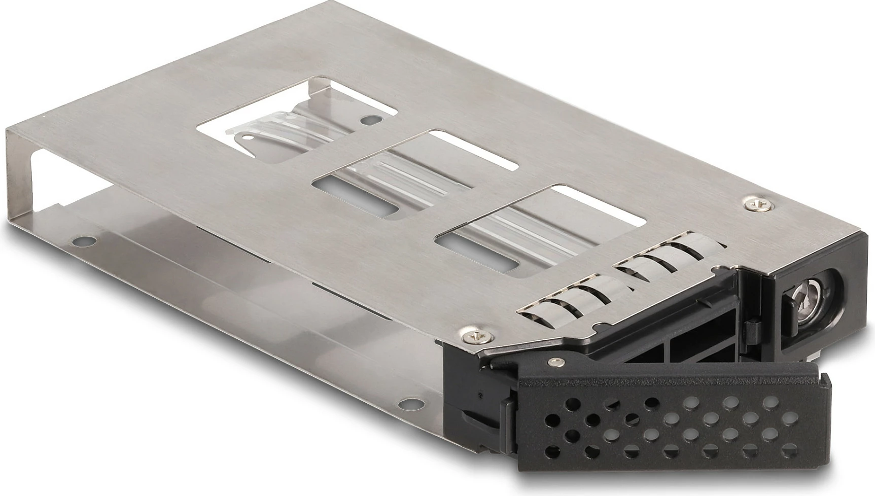 Tabaka për SSD DeLOCK 2.5" U.2 NVMe, për Mobile Rack 47005/47011/47019, metal, e zezë/argjendtë
