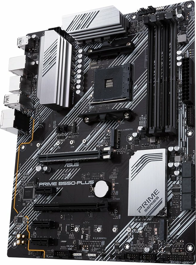 Pllakë amë ASUS PRIME B550-PLUS, AM4 ATX, DDR4 4xDIMM, 2x M.2, 6x SATA, PCIe 4.0, 1Gb LAN, HDMI/DisplayPort
