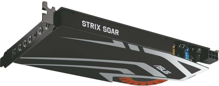 Kartë zëri, ASUS Strix Soar, PCI-Express, 24-bit 116 dB SNR, amplifikator kufjesh 600 Ω, e zezë