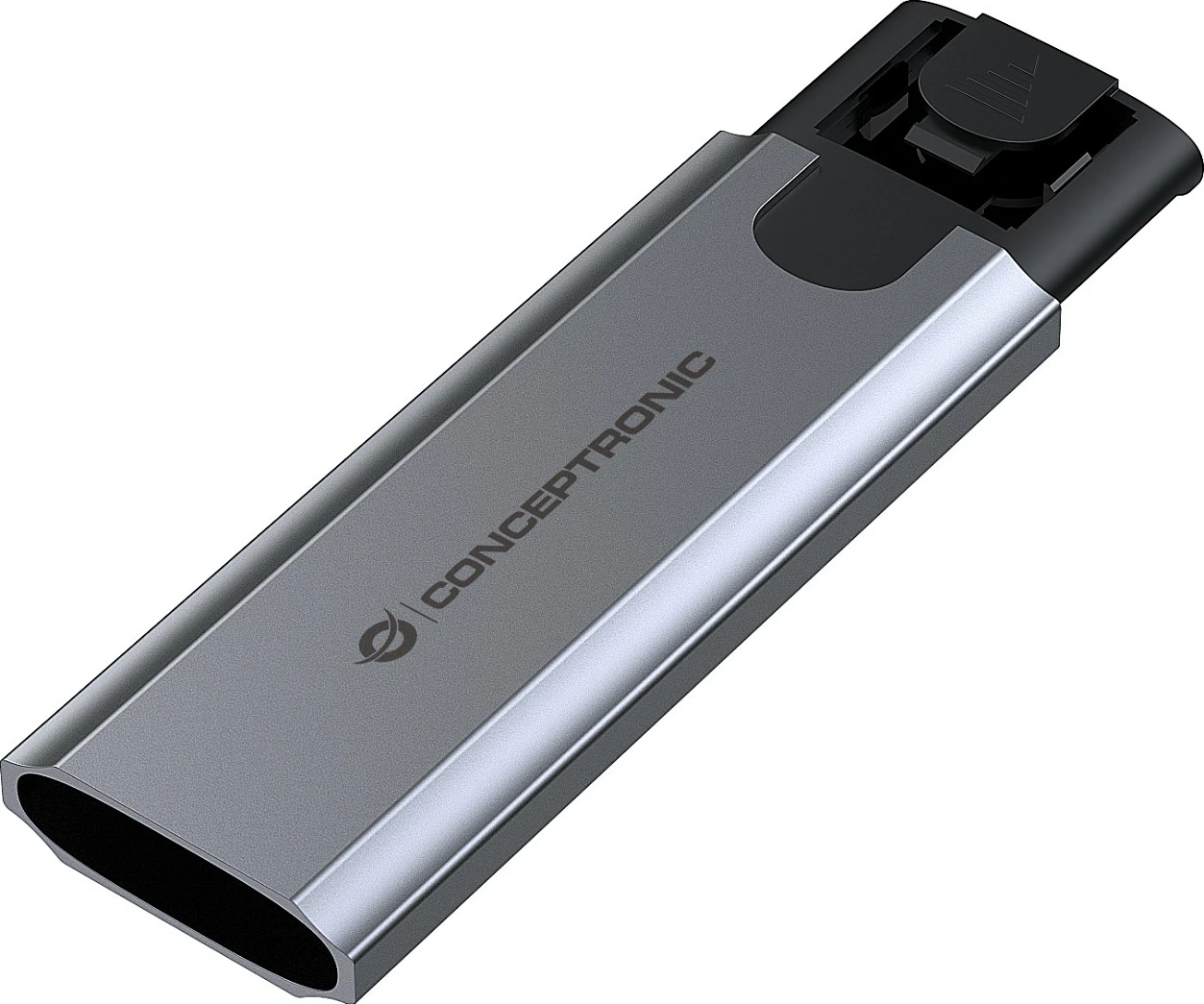 Kasë për SSD Conceptronic M.2 NVMe (M-Key), USB-C 3.2, 10Gbps, hirtë
