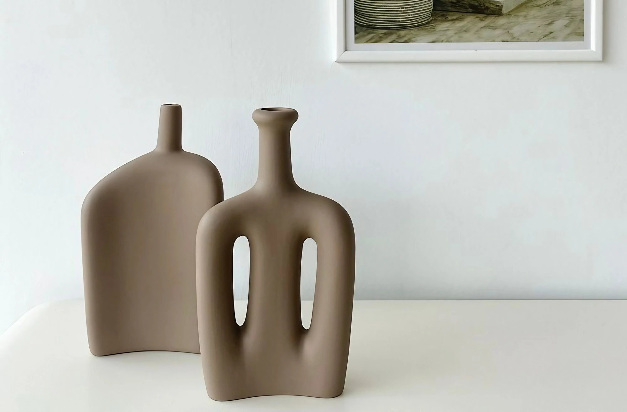 Set vazo Evila Originals, ngjyrë kafe e çelët, CY0153