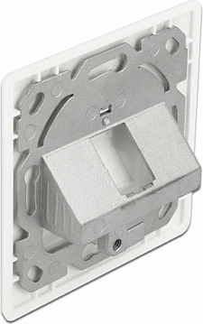 Prizë muri Keystone DeLOCK, 1x RJ-45, 80x80 mm, e bardhë