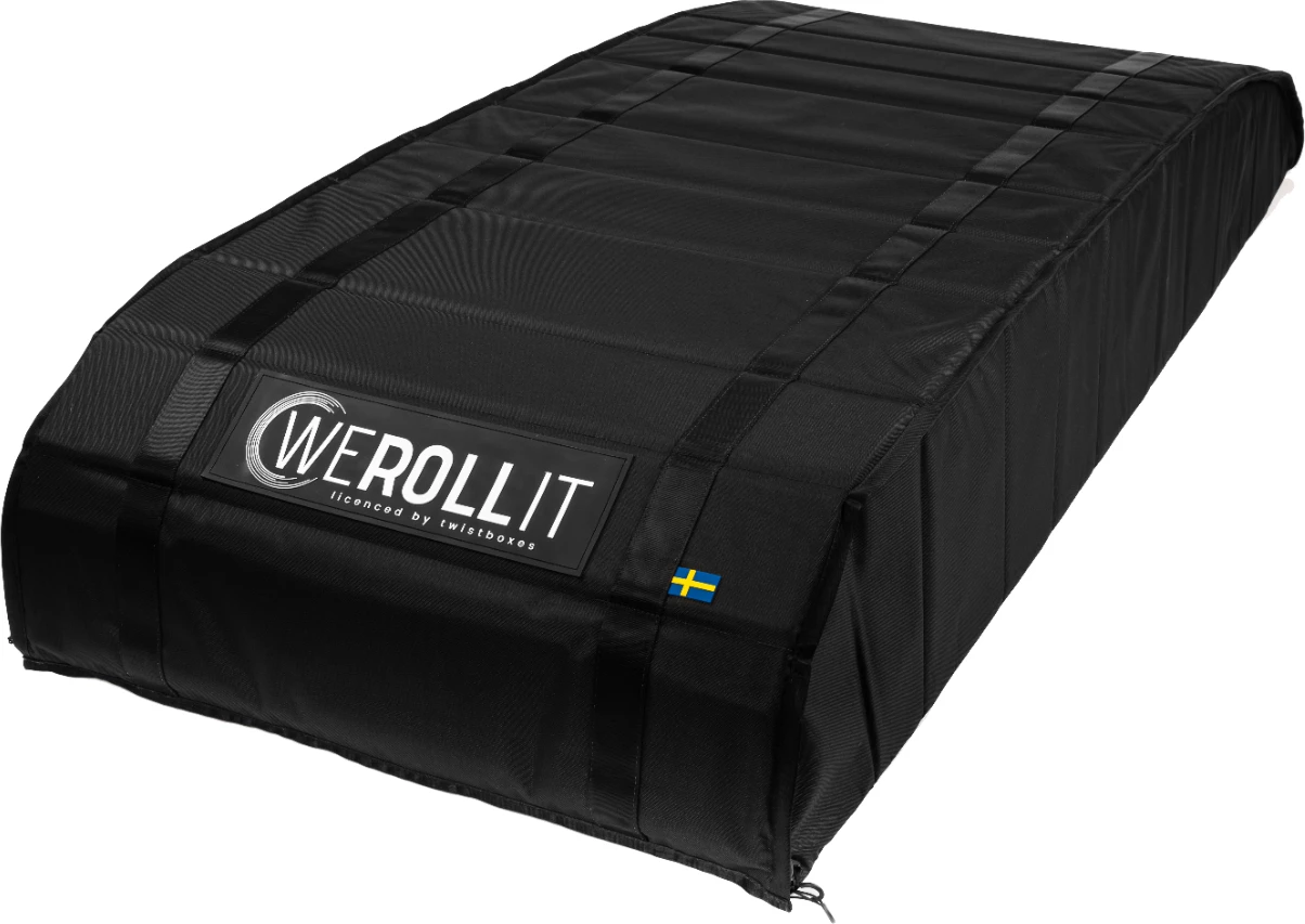 Kuti bagazhi për tavan makine Werollit Foldable Roof Box 520L, 520 L, e palosshme, ngarkesë max 75 kg, e zezë, me set montimi