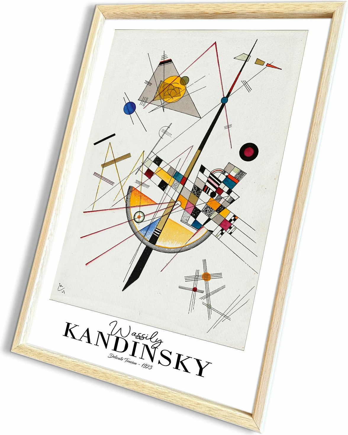 Pikturë dekorative me kornizë, Wallity, 4262AHSKANDINSKY-022, shumëngjyrëshe, 42x62cm