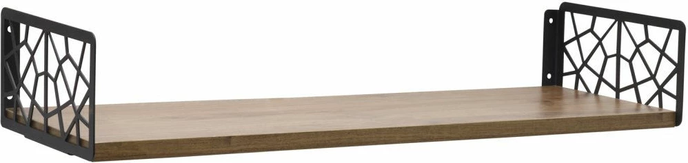 Raft muri Hanah Home, ngjyrë kafe dhe e zezë, Duvar Rafı3, 60x20x14cm