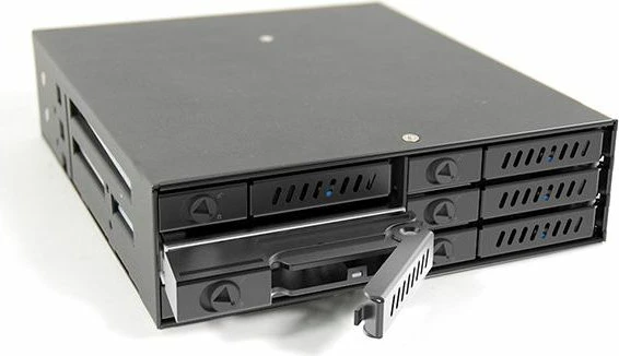Baj hot-swap Chieftec CMR-625, 6x 2.5" SATA III HDD/SSD, ftohje aktive, i zi