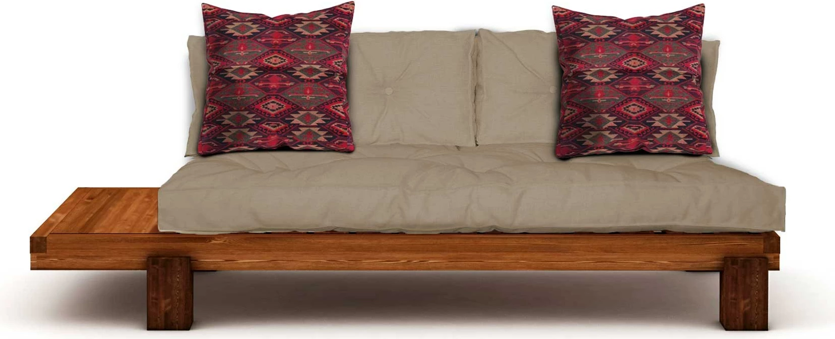 Lounger Atelier del Sofa, ngjyrë teak dhe camel, CPT8311-200