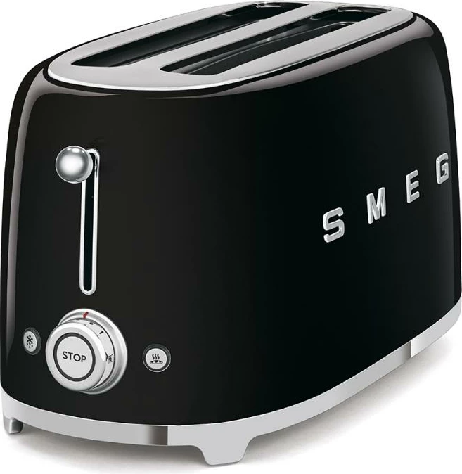 Toster, SMEG, TSF02BLEU, me kontroll të theksimit dhe funksione praktike, e zezë