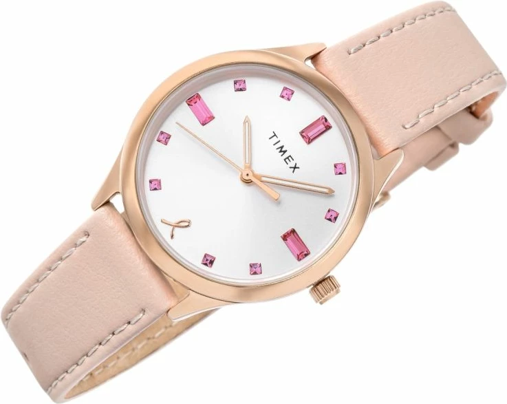 Orë dore femra TIMEX Dress TW2V95800, rozë e artë, set me kuti