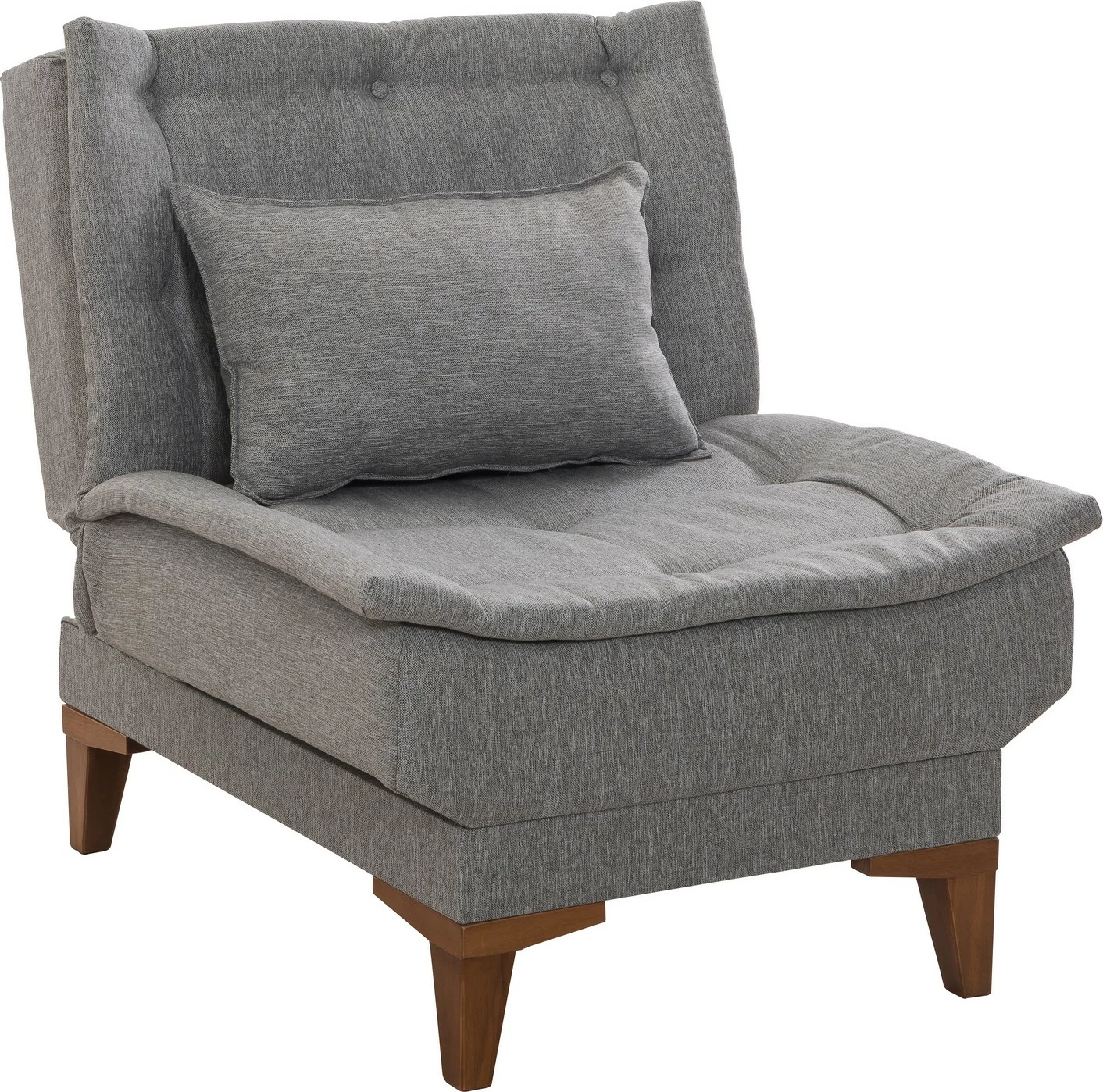 Set divan-krevat Atelier del Sofa, Santo-TKM04-1008, ngjyrë gri
