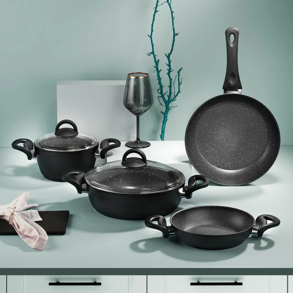 Set tenxheresh (6 copë), Hermia Concept, 55SET015266