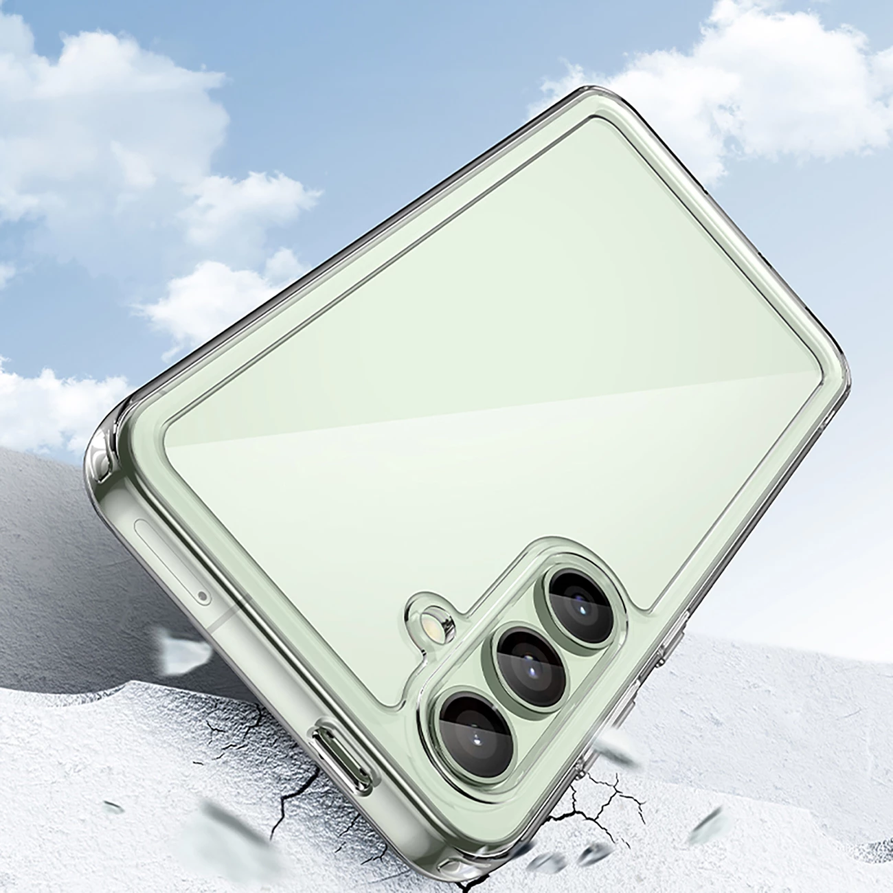 Mbështjellës Hurtel Outer Space Case për Samsung Galaxy S24 FE, Transparent