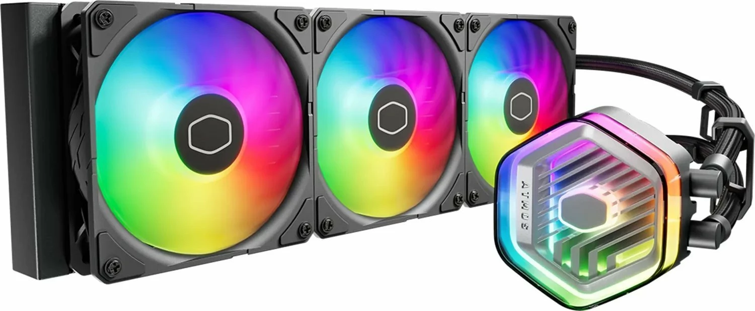 Ftohës me ujë AIO Cooler Master MasterLiquid 360 Atmos ARGB 360mm (MLX-D36M-A25PZ-R1), e zezë