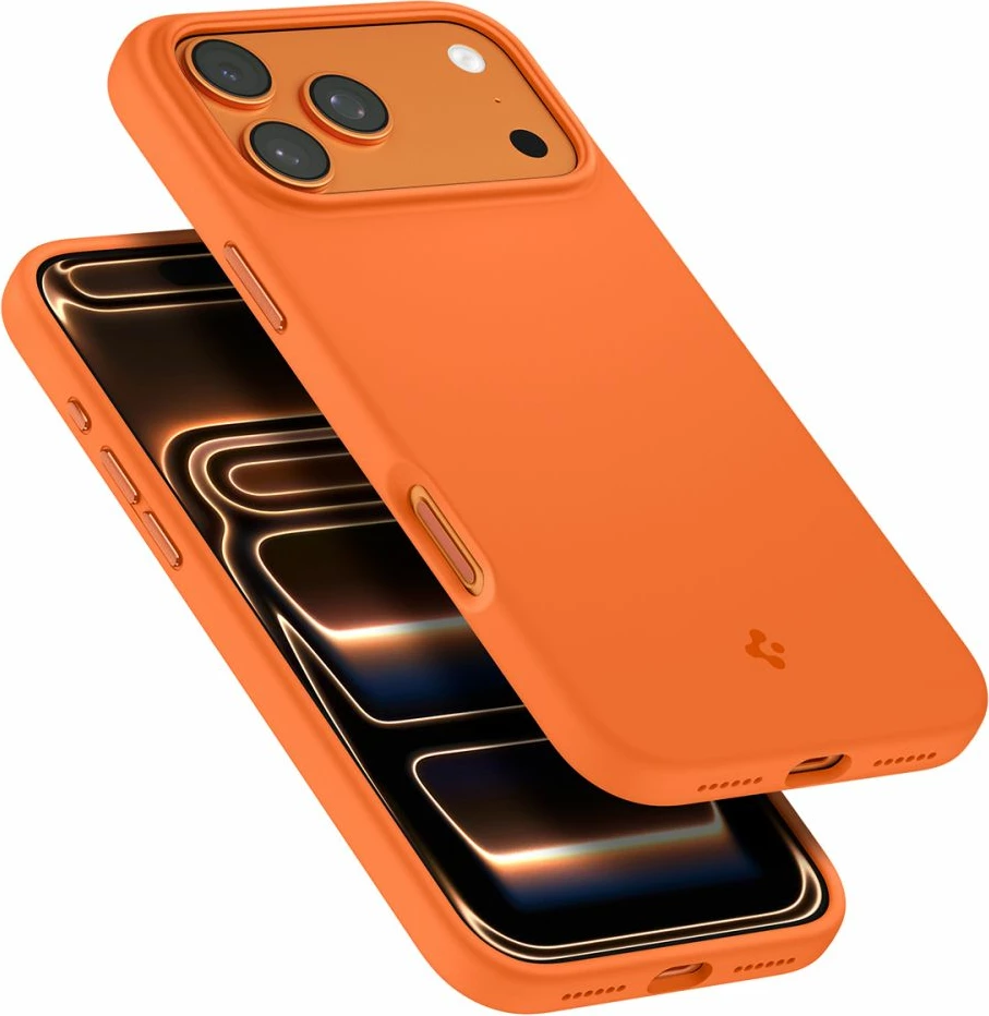 Mbështjellës Spigen Silicone Fit Mag për iPhone 17 Pro Max, MagSafe, silikon, Portokalli (Cosmic Orange), 1 copë