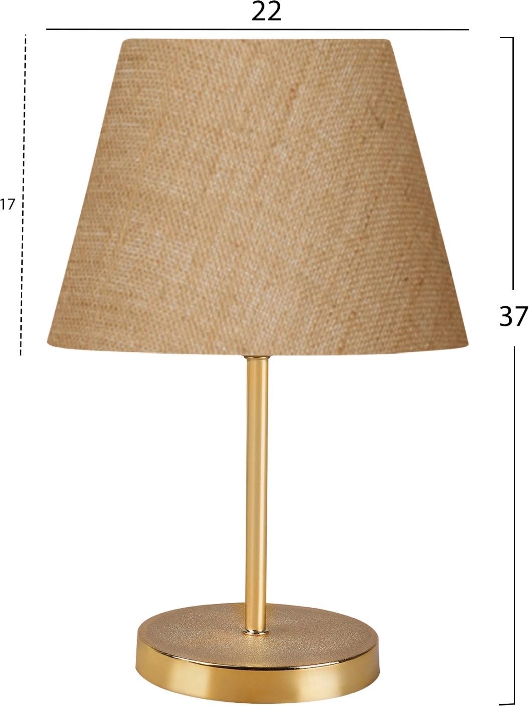 Llambë tavoline dekorative, ngjyrë ari, FH7600.01