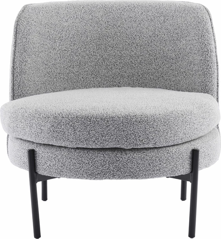 Karrige e ulët Cesta, ngjyrë gri, 71.5x72x71.5