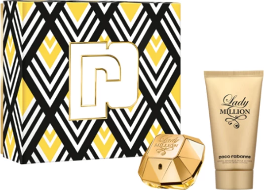 Eau de Parfum për femra Paco Rabanne Lady Million set 50ml + Body Balm 75ml