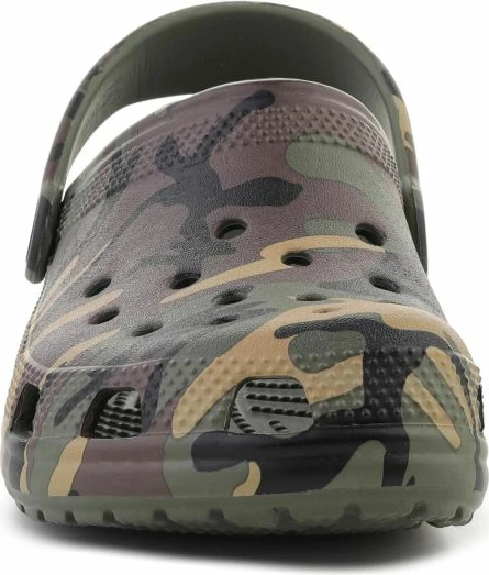 Kroksa për fëmijë Crocs Classic Camouflage Clog K, army green/multi