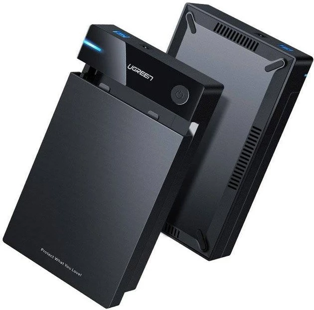Kasë UGREEN 3.5'' për HDD/SSD, USB 3.0, e zezë