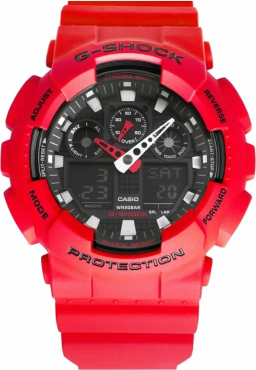 Orë dore për meshkuj Casio G-Shock, e kuqe