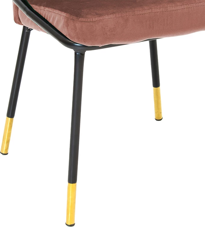 Karrige Nalu kadife mollë e kalbur-këmbë të arta