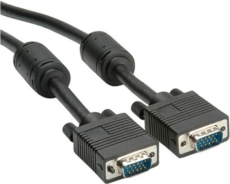 Kabllo VGA ROLINE High Quality, HD15 M-M, 15 m, me ferrit, i zi