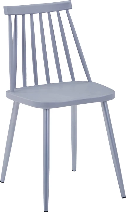 Karrige Aurora I pp ngjyrë gri-gri këmbë metalike 43x48x79cm