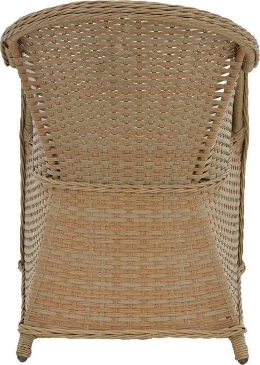 Karrige për kopsht Hadrian rattan kafe-textilene bezhë 57x70x85cm