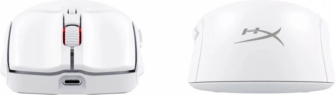 Maus HyperX Pulsefire Haste 2 6N0A9AA, pa kabllo, 26K DPI, 6 butona, 61 g, RGB, e bardhë